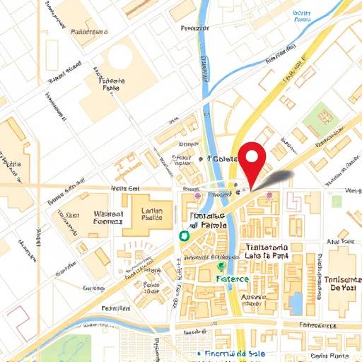 Mappa di Firenze con segnaposto sulla posizione della Trattoria del Sole